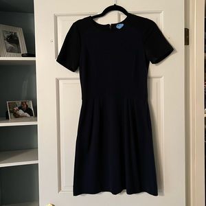 Madewell ponte black/navy dress